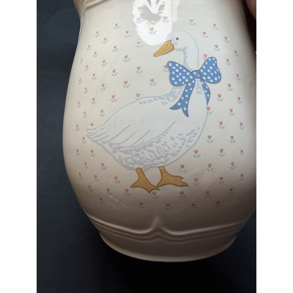 Vtg Tienshan Aunt Rhody Country Goose Canister Set of 4 w/ 3 Lids - Picture 16 of 16